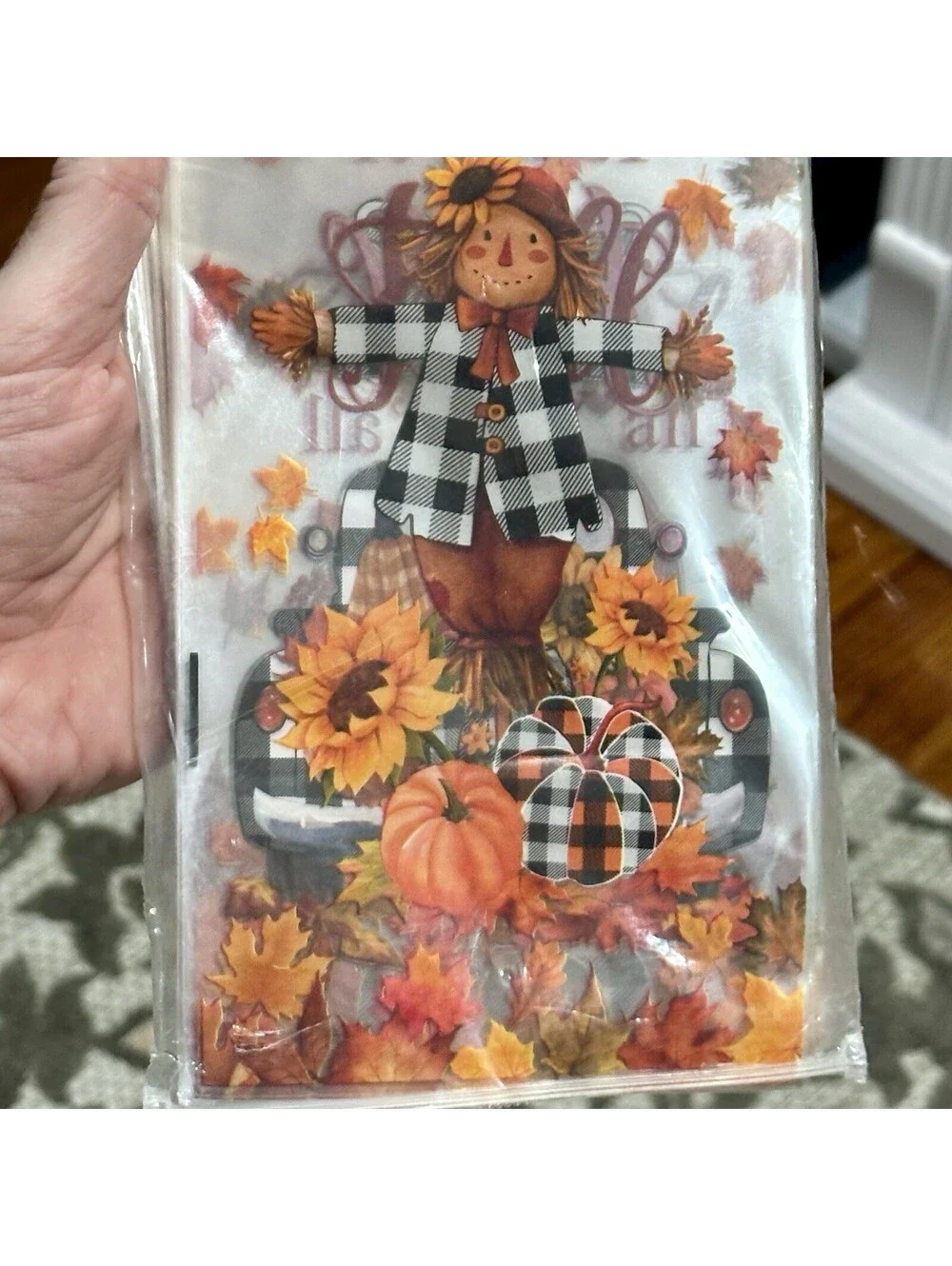 Lot of 450 Festive Autumn Harvest Halloween Trunk or Treat Bags 🎃 (2 Sizes) NEW